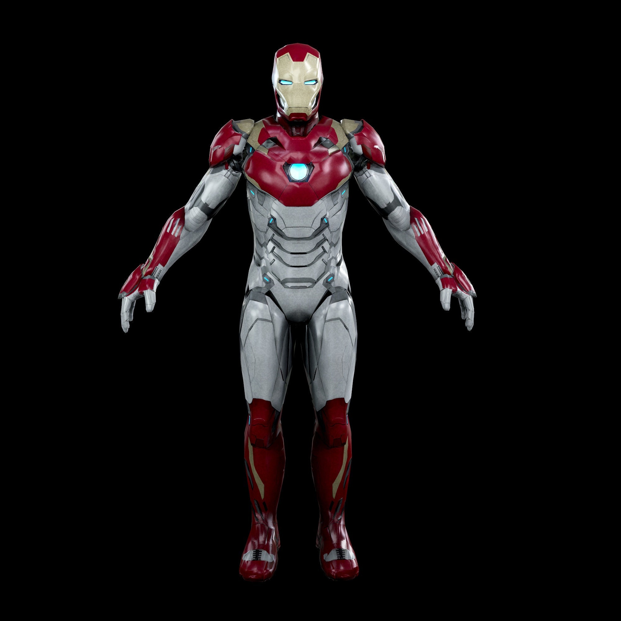 Iron Man Mark 47 Full Wearable Armor 3d Model Stl Etsy Hong Kong