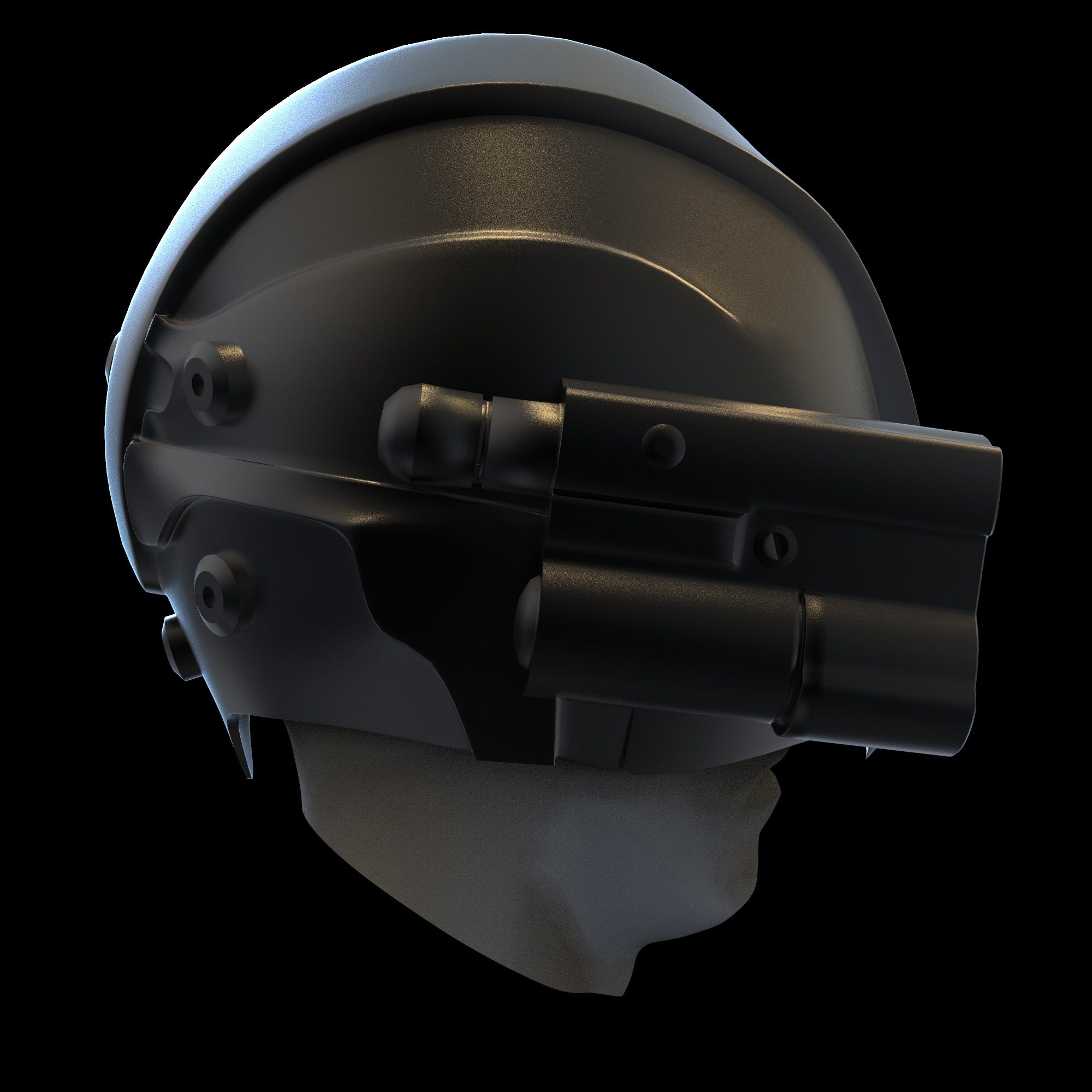 Cyberpunk 2077 Helmet Psycho Squad Police Wearable 3D Model Etsy