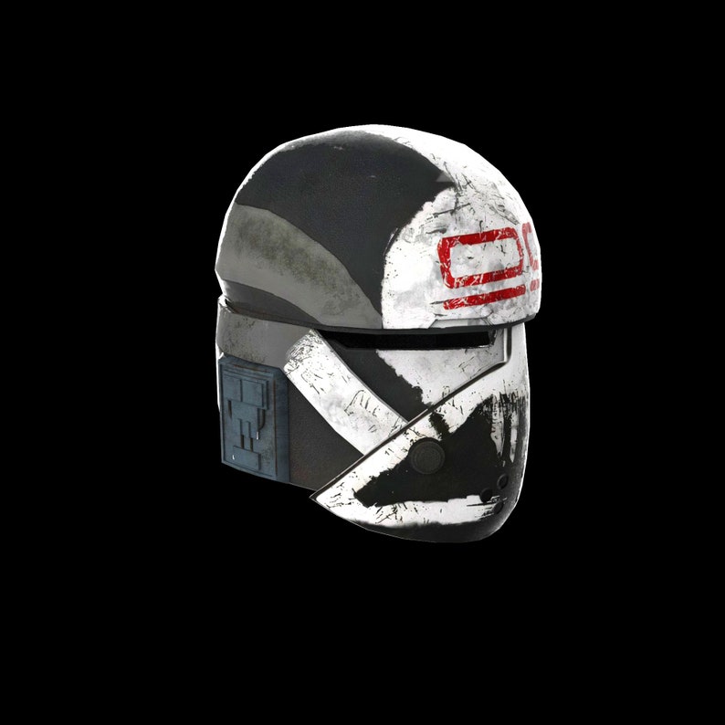Star Wars Bad Batch Hunter Helmet : Clone Wars Tech Bad Batch Squad 99 Wearable Helmet 3D