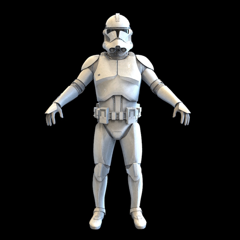 Clone Trooper Phase 2 Wearable Armor 3D Model STL - Etsy
