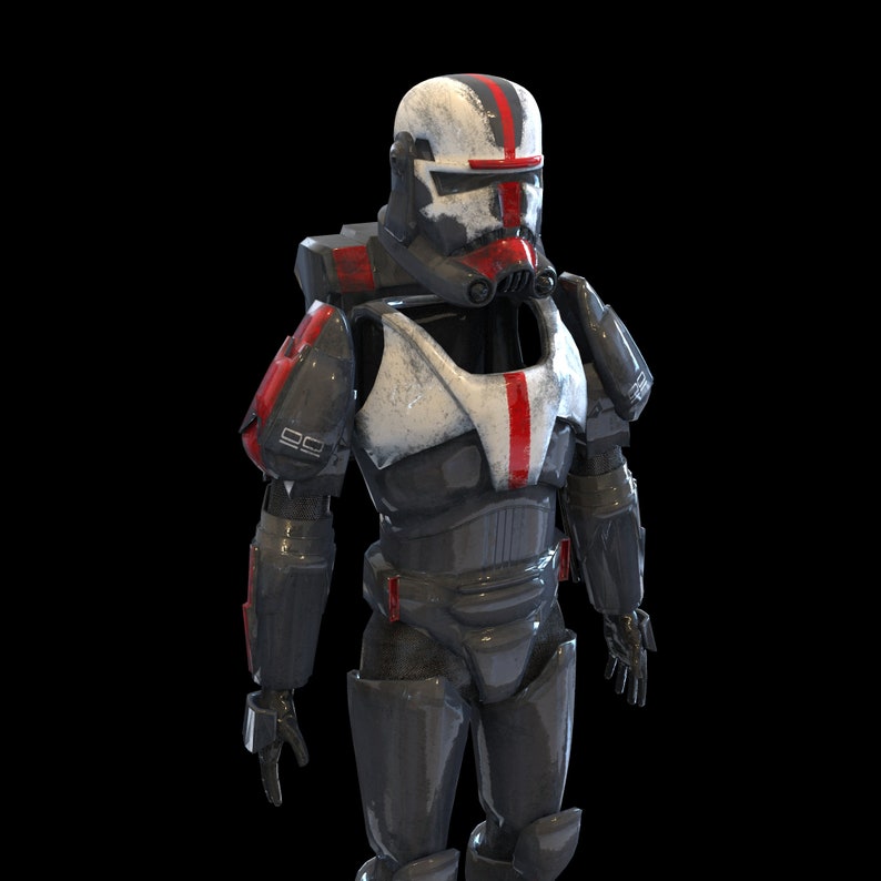 Clone Wars Hunter Bad Batch Squad 99 Wearable Armor 3D Model | Etsy
