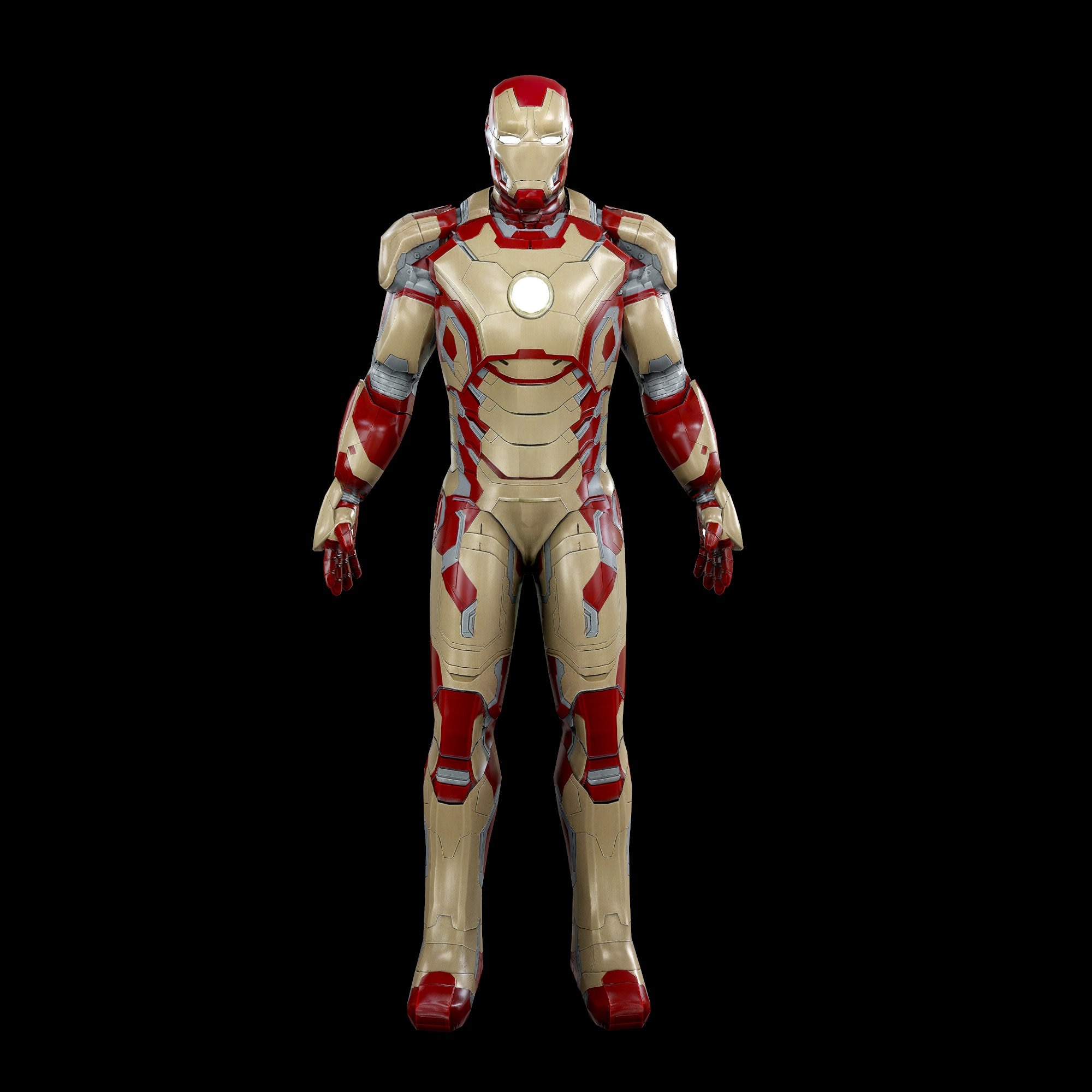 Iron Man Mark 42 Full Wearable Armor 3D Model STL Etsy