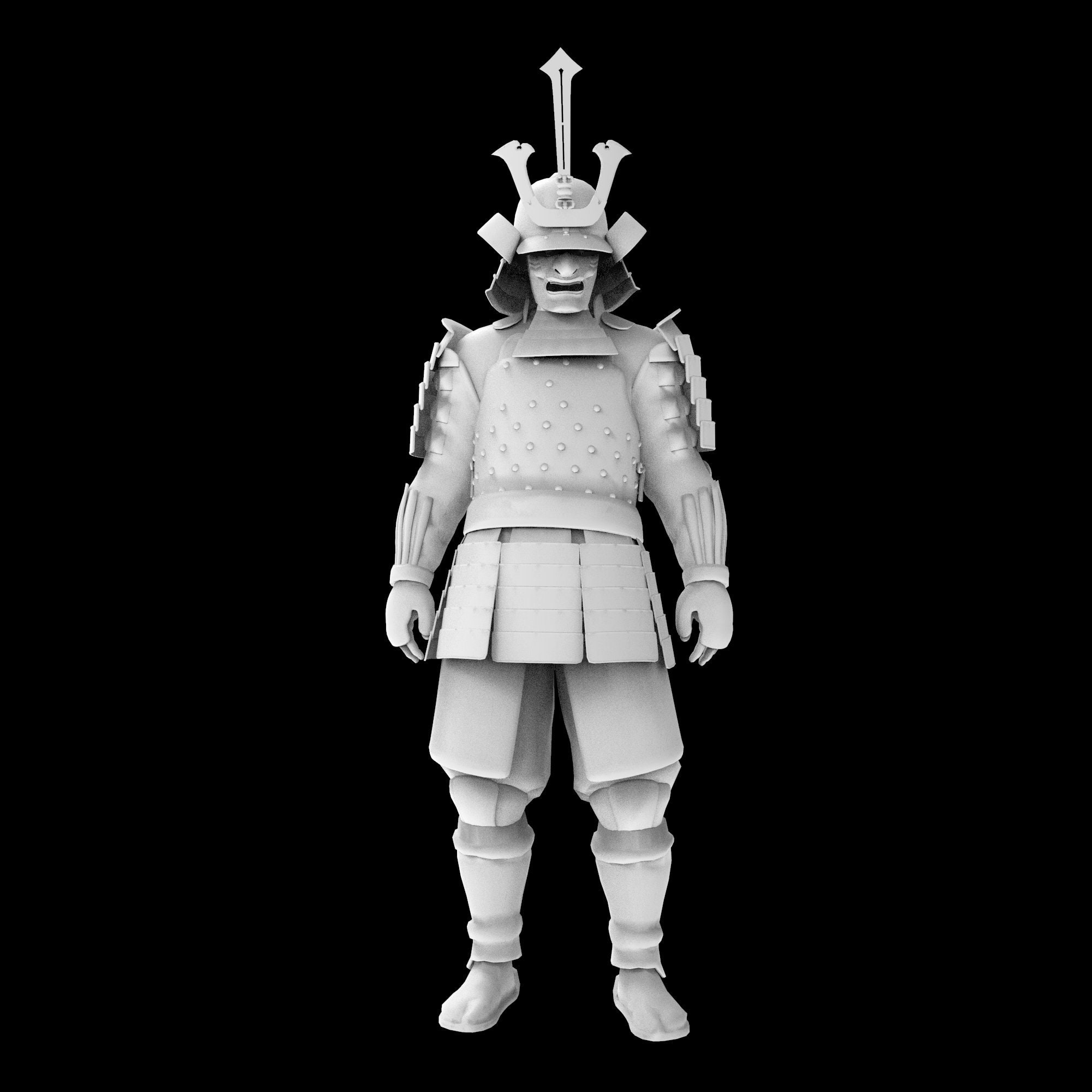 Samurai Tragbare Rustung Stl 3d Modell V 2 Etsy
