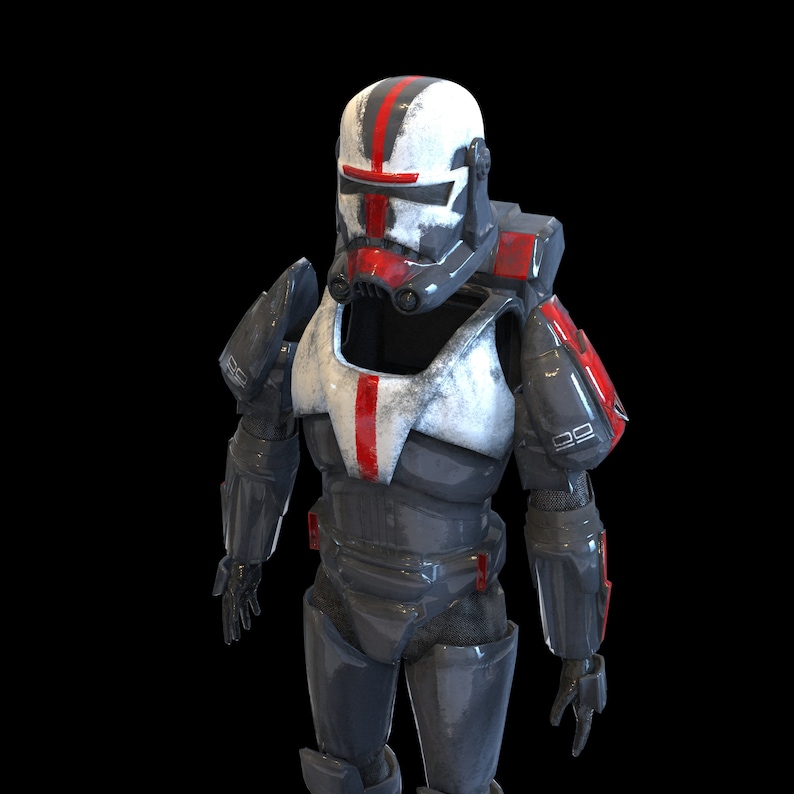 Clone Wars Hunter Bad Batch Squad 99 Wearable Armor 3D Model | Etsy