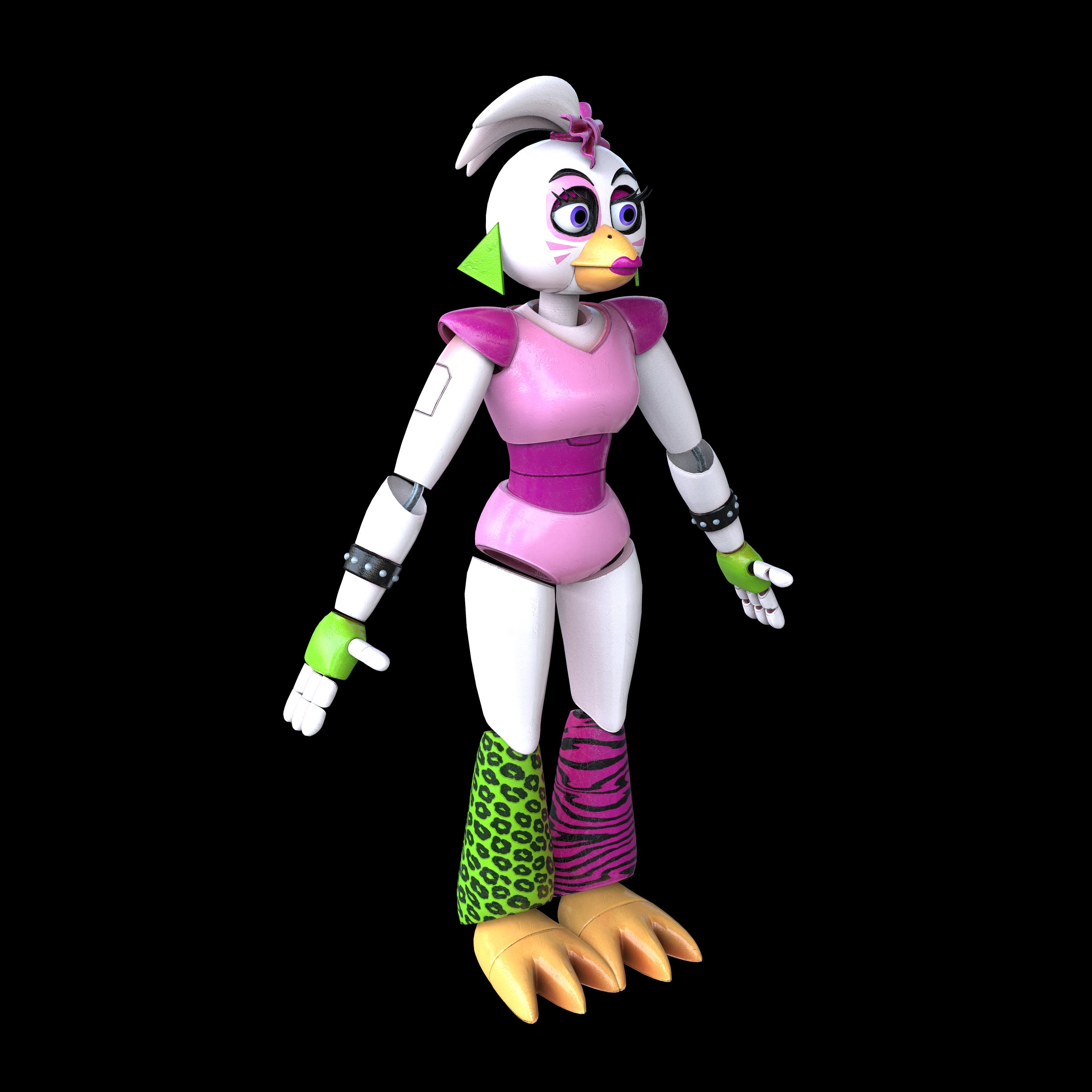 FNaF Chica Security Breach Partes del cuerpo completamente Etsy España