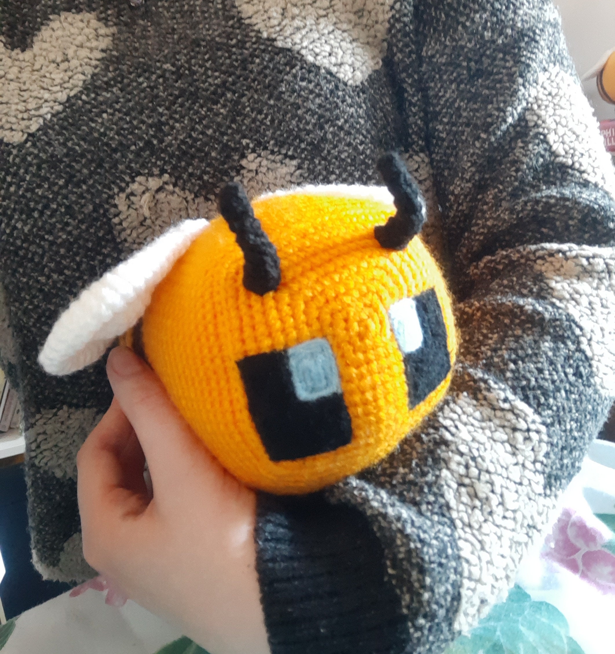 Minecraft Bee Crochet Pattern Amigurumi Bee Minecraft Plush Etsy Canada