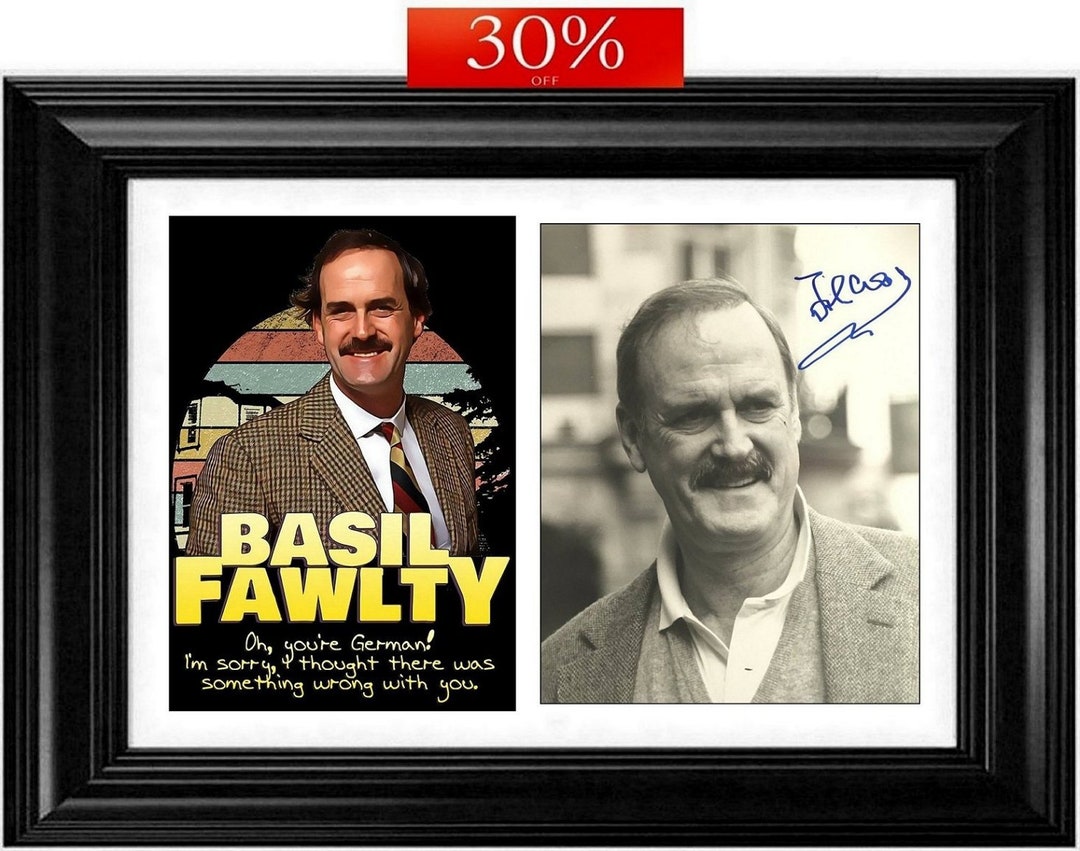 Fawlty Towers Basil Fawlty & Manuel Genuine Hand Signed Autographs COA
