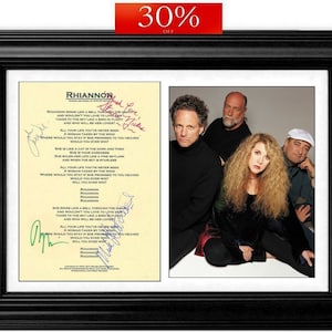 Fleetwood Mac - Rock Legends - Rara banda completa - Autógrafos originales firmados + COA