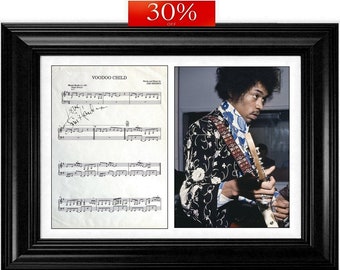 Jimi Hendrix (1942-1970) - Rock Guitar Legend - Genuine Hand Signed Autograph + COA