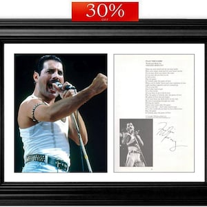 【Queen】サイン フレディ・マーキュリー Freddie Mercury Queen autograph - Etsy 日本