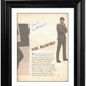 The Beatles - Paul McCartney - Echte handgesigneerde handtekening + COA