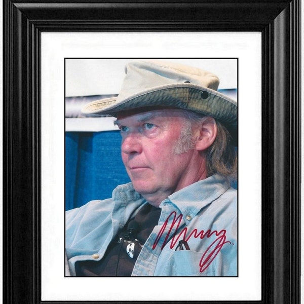 Neil Young - Music Legend - Genuine Hand Signed Autograph + COA