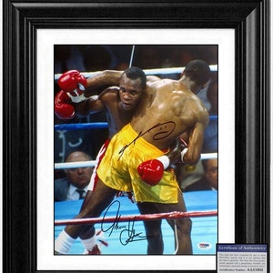 Sugar Ray Leonard & Thomas ‘Hitman’ Hearns - Genuine Signed Autographs + COA