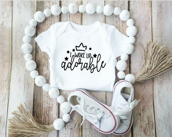 Me desperté adorable / Lindo divertido Onesie / Camisa de bebé / Bebé recién nacido / Regalo de baby shower / Nueva mamá / Niña / Pequeña belleza