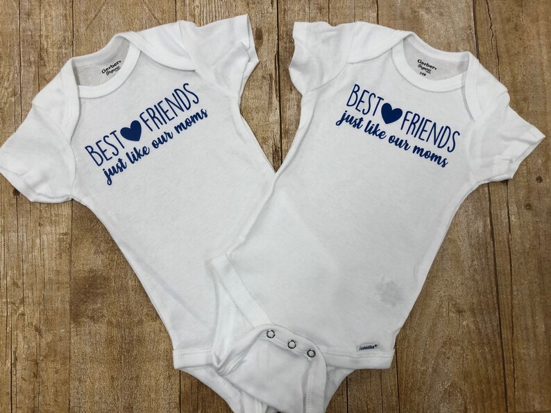 SET 2 of Best Friend Onesies Baby Besties Best Friends Etsy