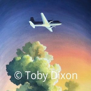 PRINT of Hawker Siddeley 748 oil painting