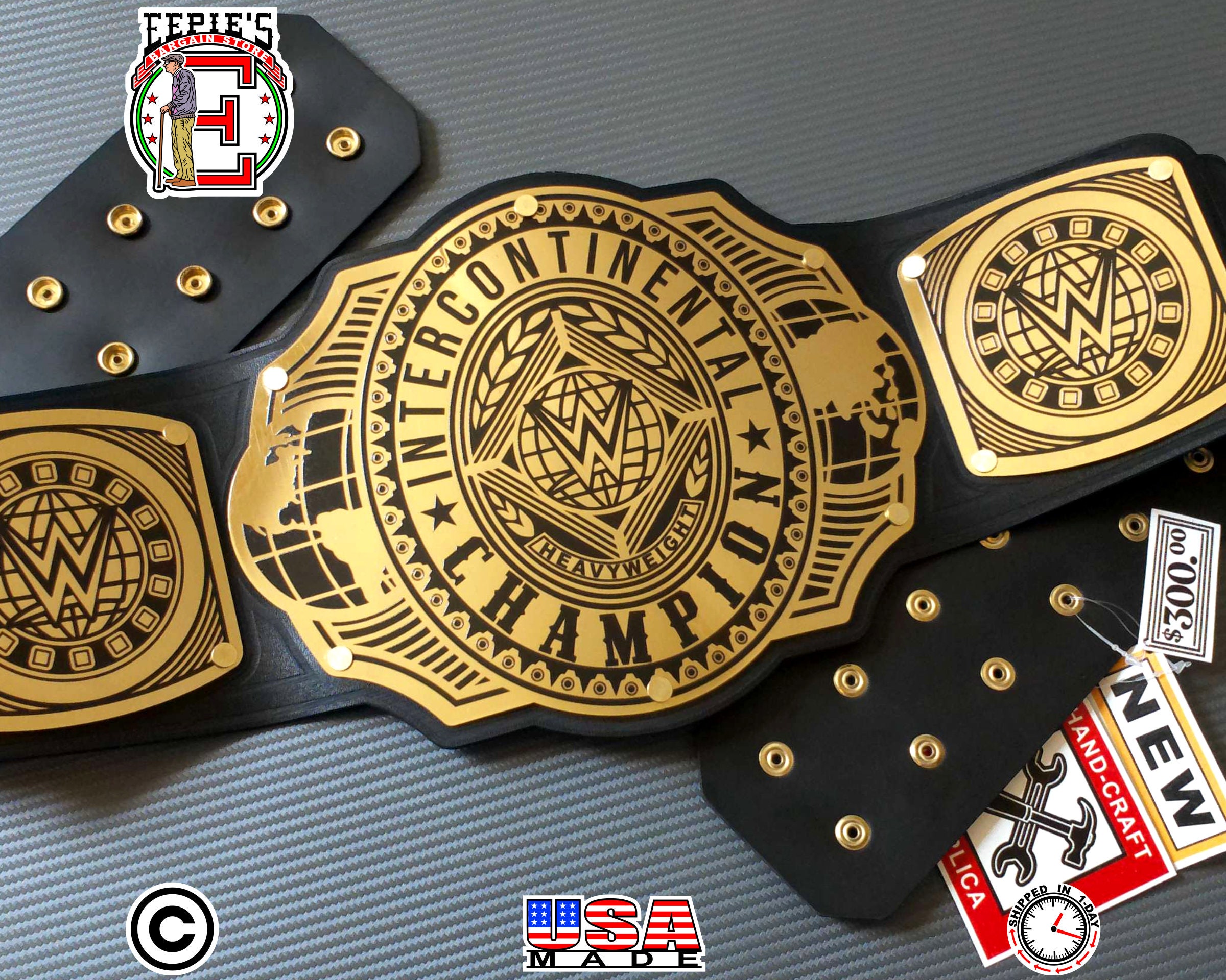 Wwf intercontinental championship replica title belt - Etsy 日本