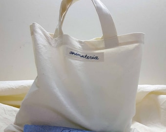 Canvas tote embroidered. Customizable handmade bag. Medium size tote bag