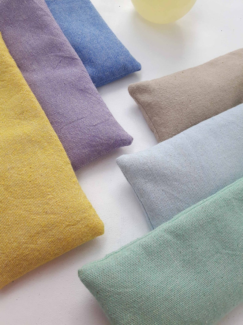 Weighted Eye Mask With Herb of Choice and Flax Seeds Etsy UK