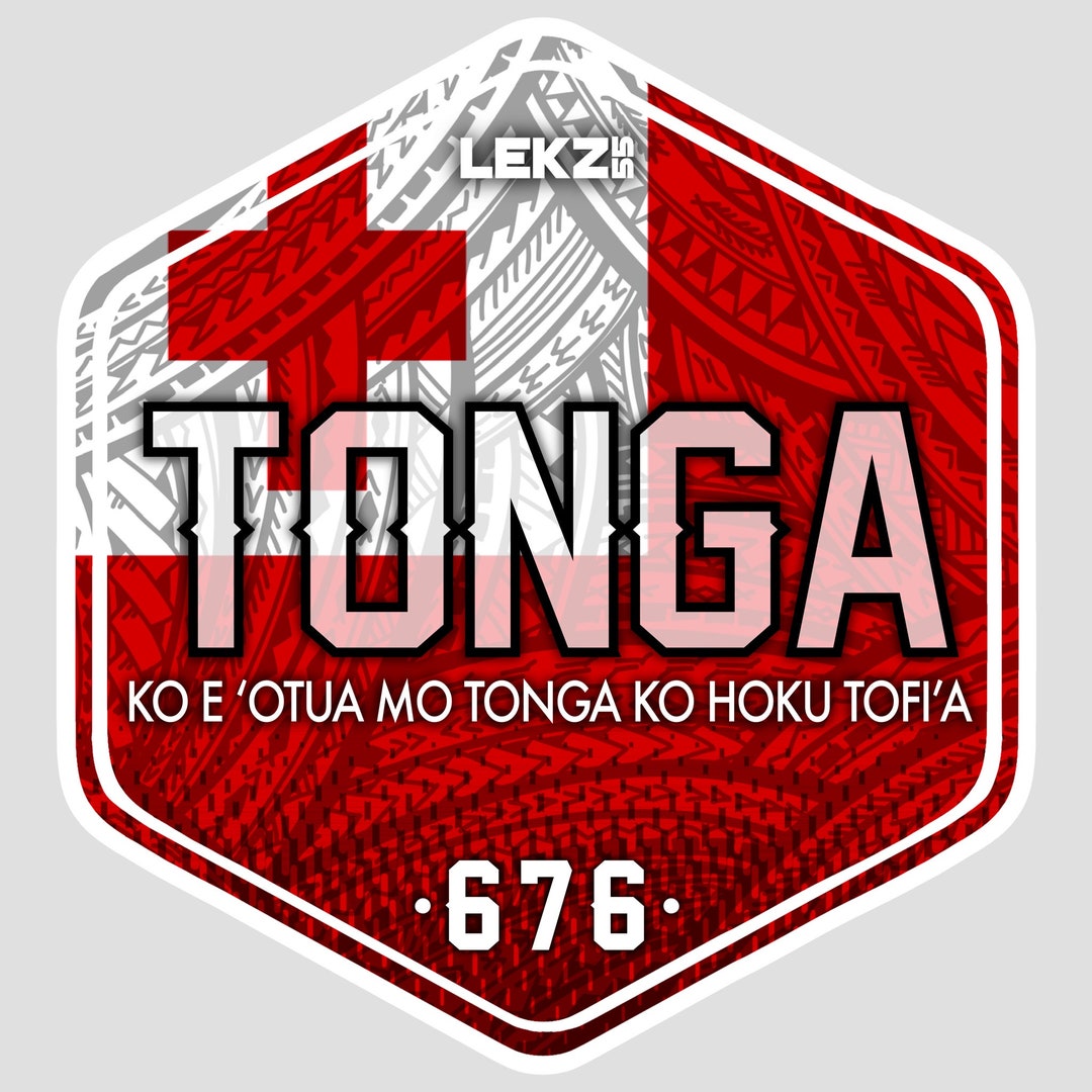 Flag Badge Tonga Polynesian Art Sticker Etsy