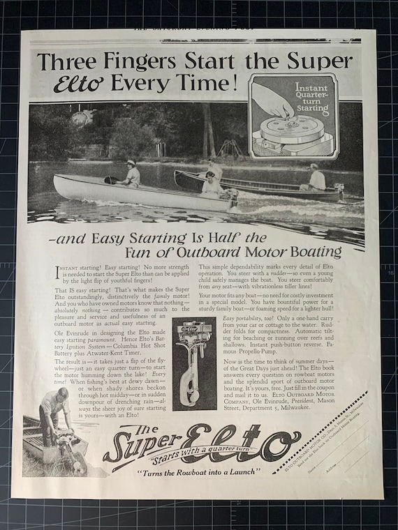 Custom Evinrude and Elto Outboard Boat Motors Tote Bag - Vintage by Retro Boater Custom Evinrude and Elto Outboard Boat Motors Tote Bag - Vintage by Retro Boater