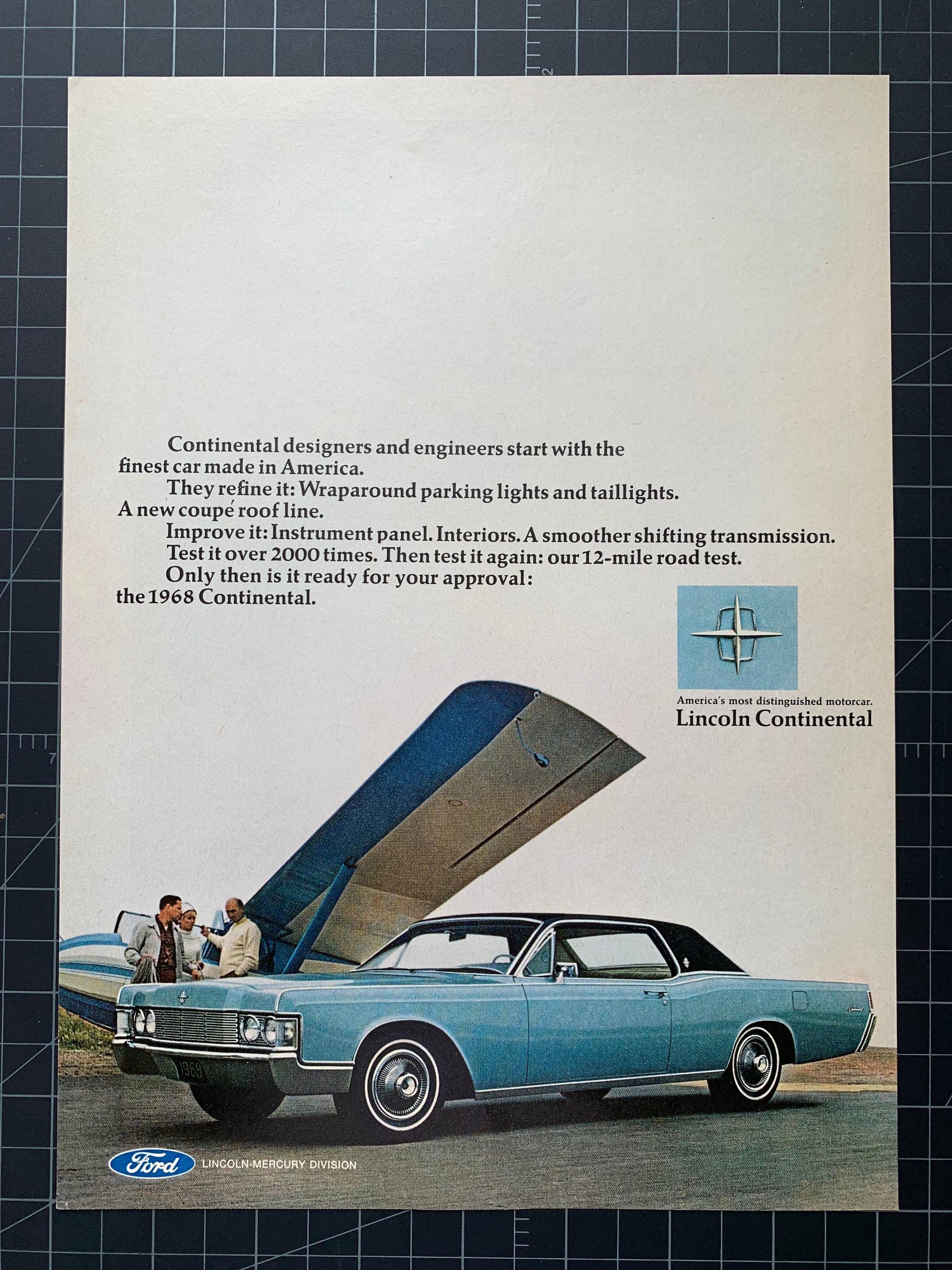 Vintage 1960s Lincoln Continental Original Advertisement - Etsy