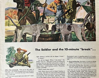 Vintage 1940s Remington Firearms Print Ad