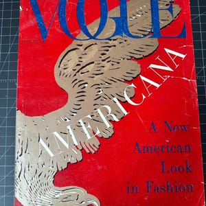 Vintage Vogue-tijdschriftomslag &#39;Americana&#39; uit de jaren 50 - ALLEEN OMSLAG