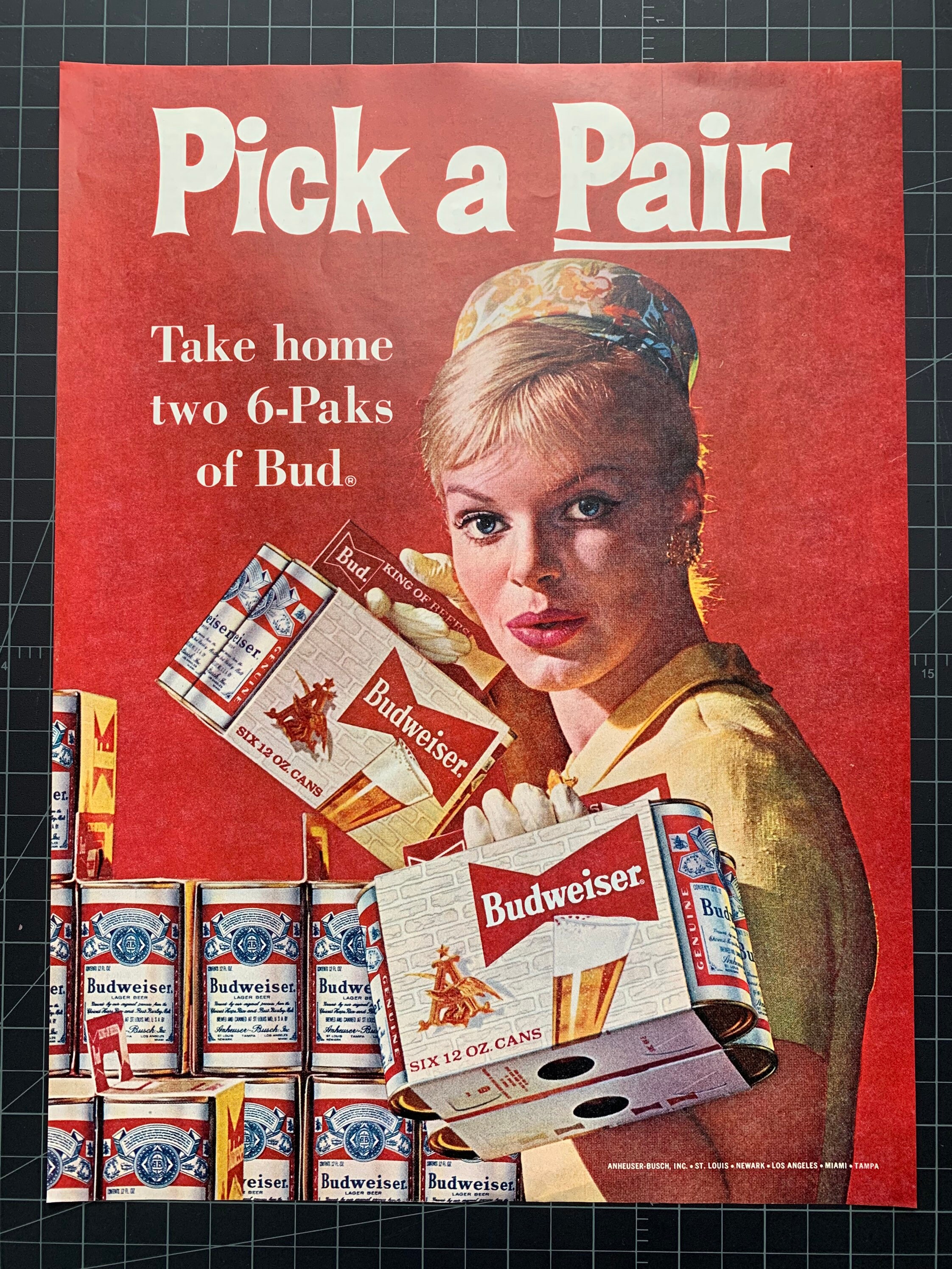 Vintage Budweiser Clock for sale Only 3 left at 65