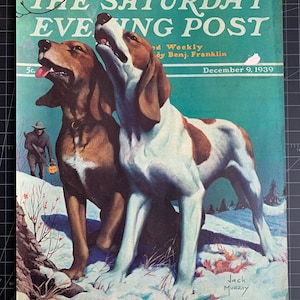 Vintage 1939 saturday evening post magazine covervintage