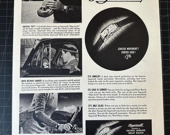 Vintage 1930s Ingersoll Watches Print Ad