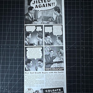 Vintage 1936 Colgate Zahnpasta-Druck