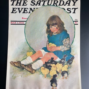 Vintage 1932 Saturday Evening Post Magazine Covervintage