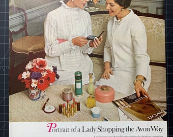 Vintage 1968 Avon Cosmetics Print Ad