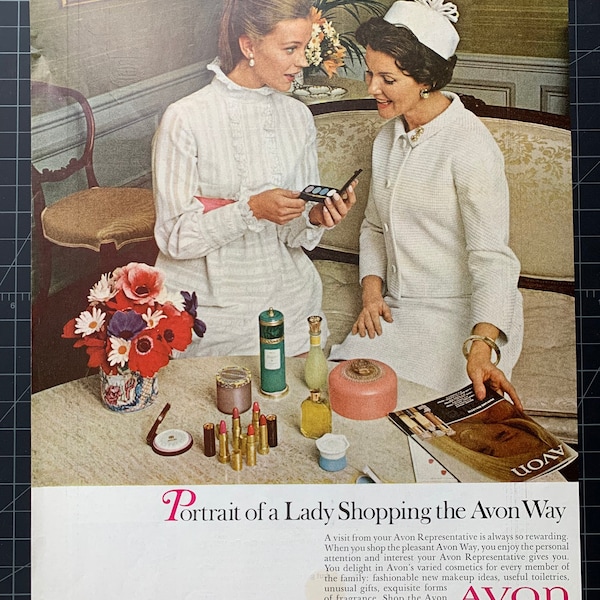 vintage 1968 Avon Cosmetics Print Ad