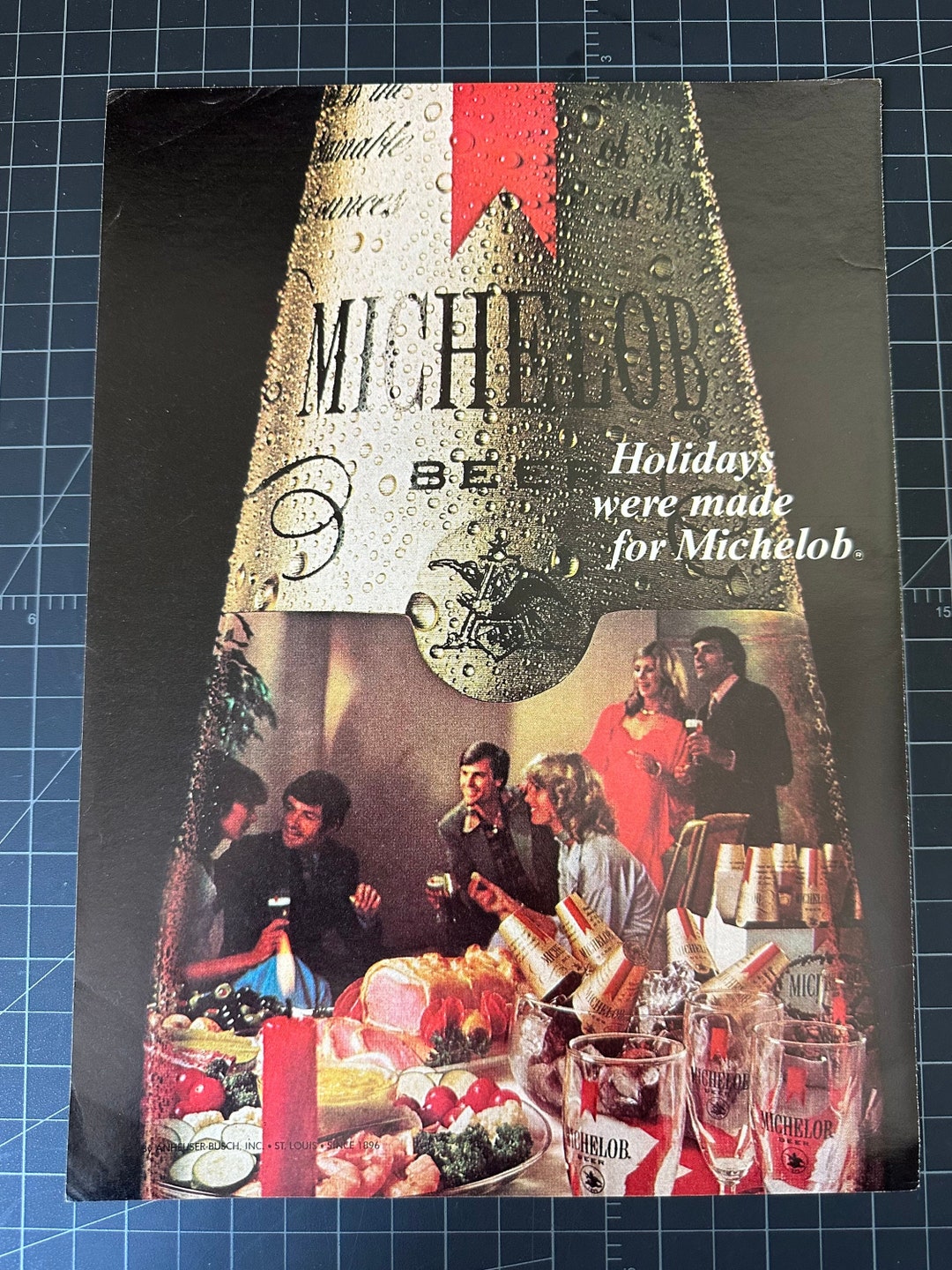 Publicité imprimée originale pour bière Michelob vintage des