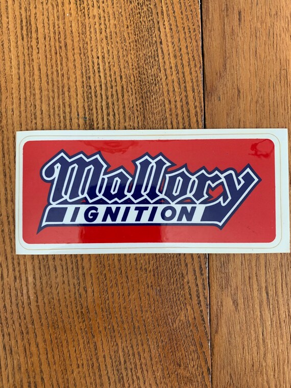Vintage 1960s Mallory Ignition Sticker Hot Rod Drag Racing Etsy