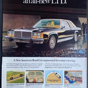 Vintage 1979 Ford LTD Auto Print Werbung