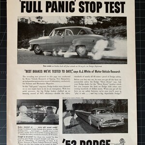 Vintage 1952 dodge print advertisement