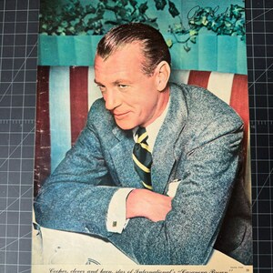 Vintage 1940s gary cooper portraitvintage