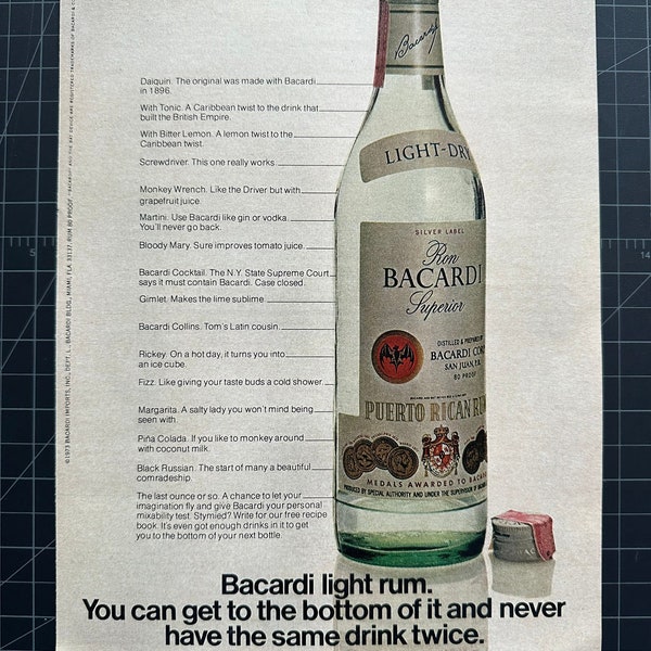 Bacardi - Etsy UK