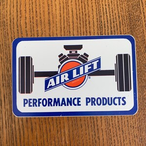 Vintage 1960s Air Lift Sticker, Hot Rod, Drag Racing