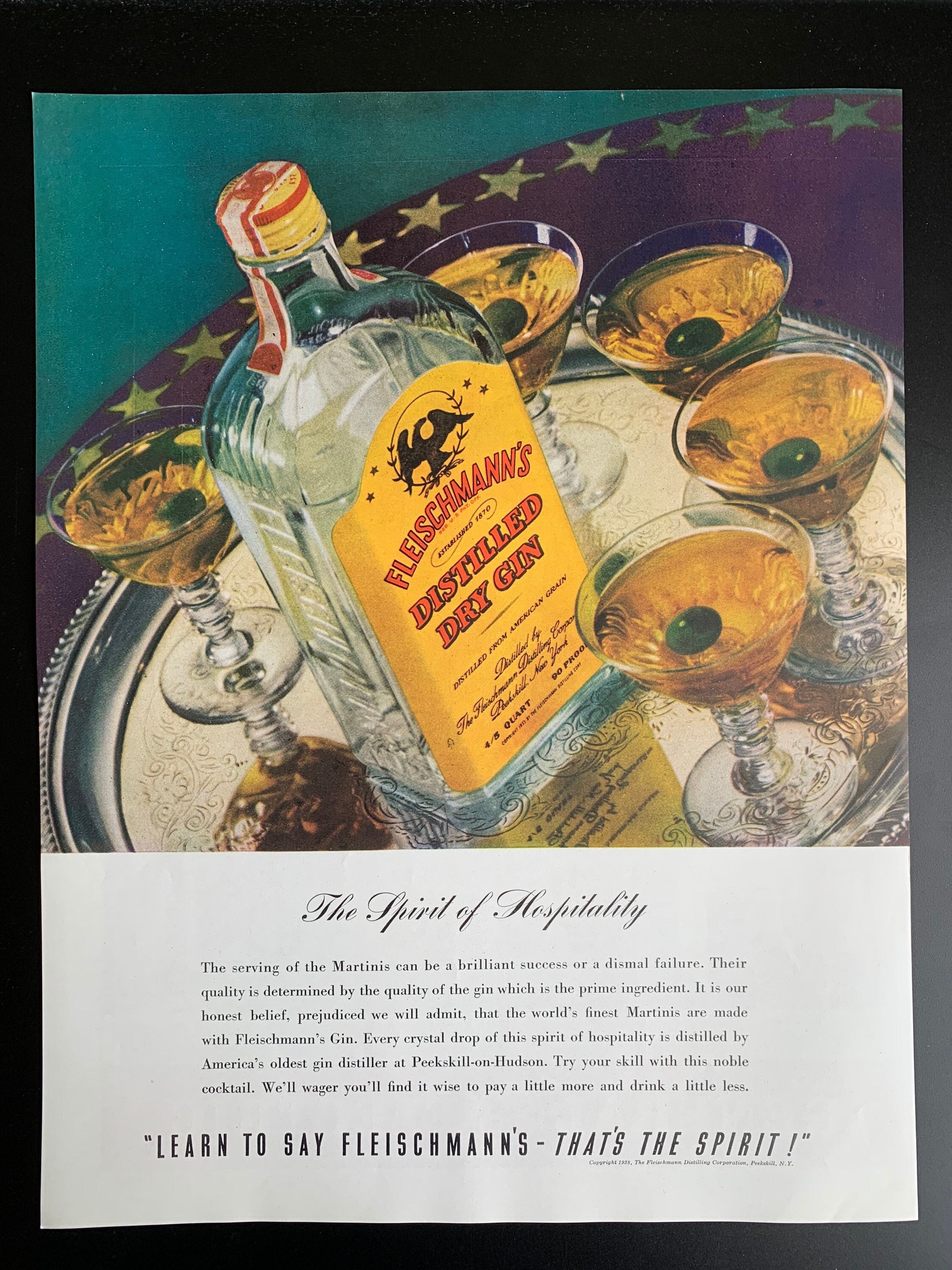 Fleischmann's Gin - Etsy