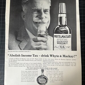 Пару постеров старой рекламы алкоголя. Шотландский виски Whyte and Mackay История,Алкоголь,Крепкие напитки,Реклама