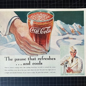 Vintage 1936 Coca-Cola Printwerbung