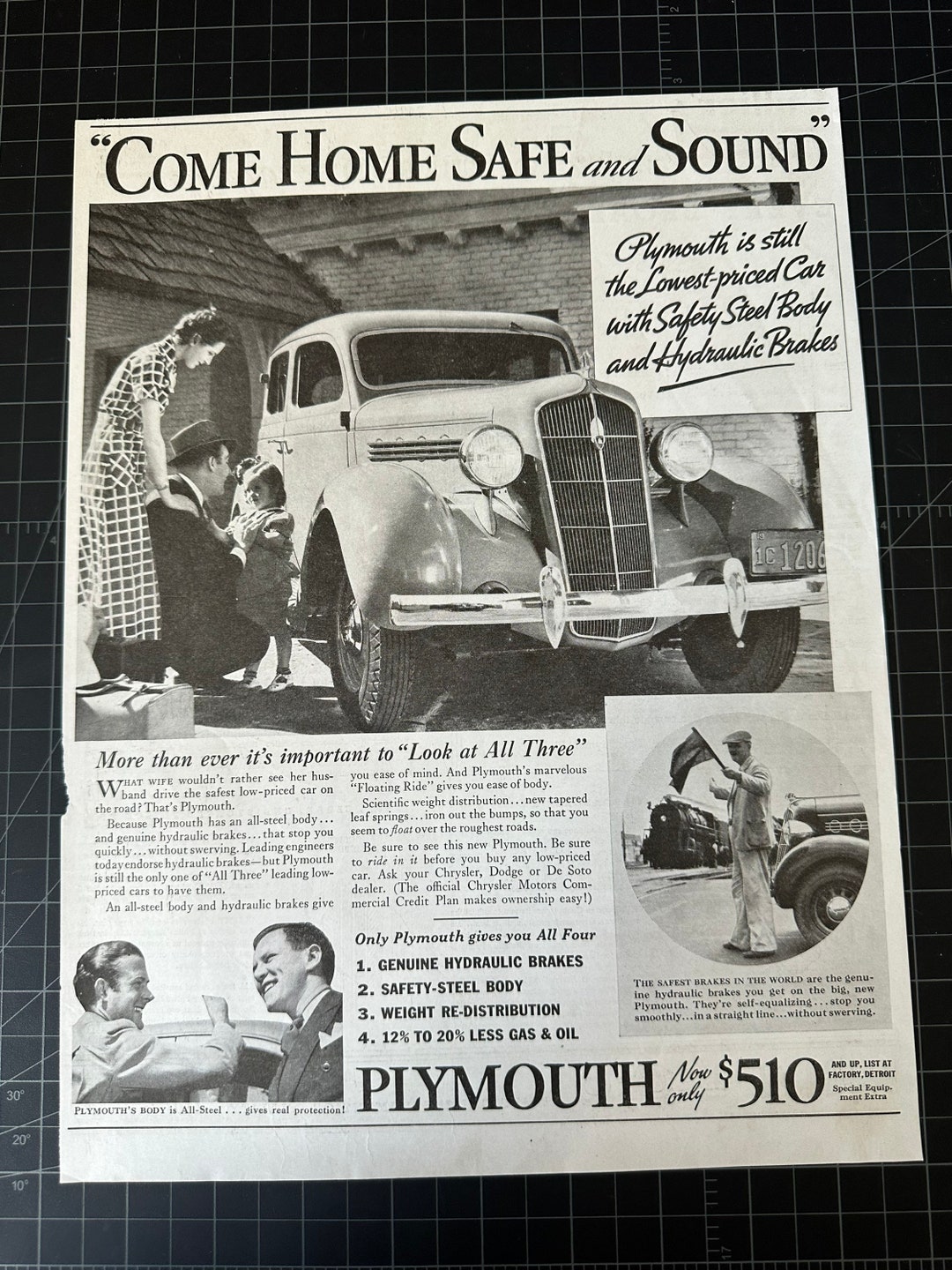 Vintage 1935 Plymouth Print Ad Etsy