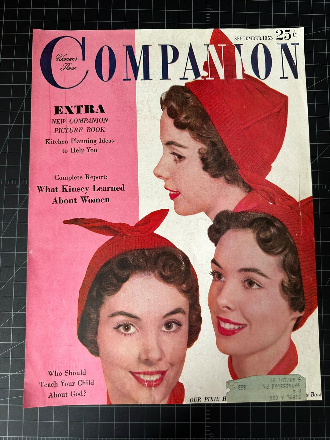 ヴィンテージ 1953年 女性向けホームコンパニオン誌の表紙 – ミッド