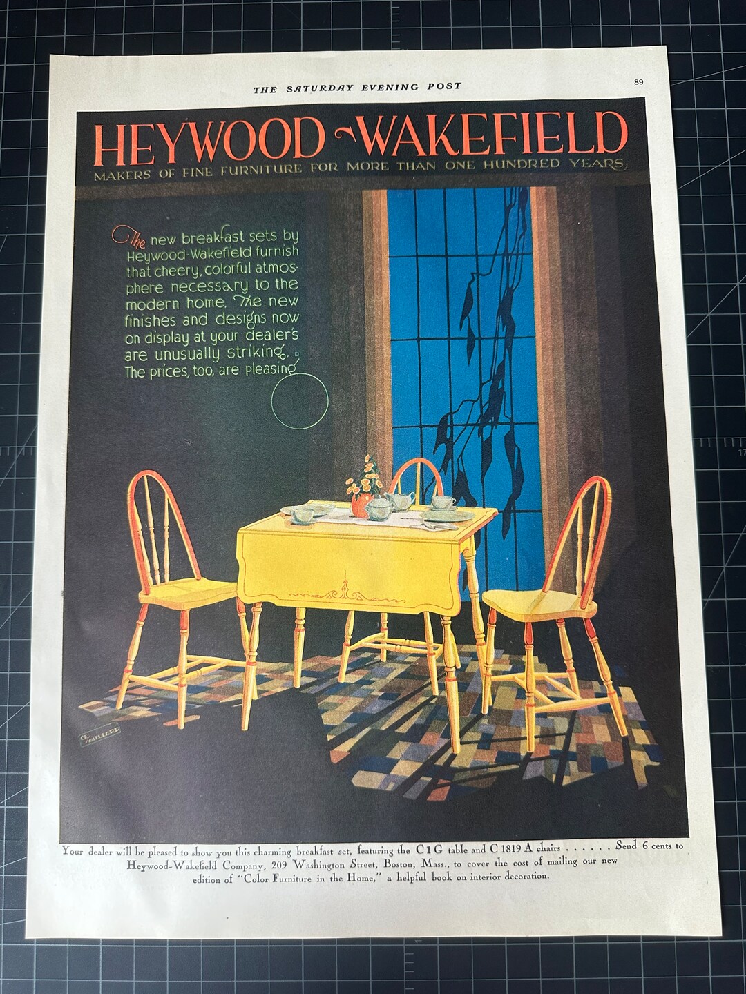 Vintage 1929 Haywoodwakefield Furniture Print Ad Etsy