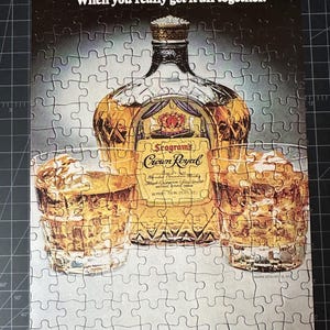 Vintage 1977 Crown Royal Whiskey Print Ad