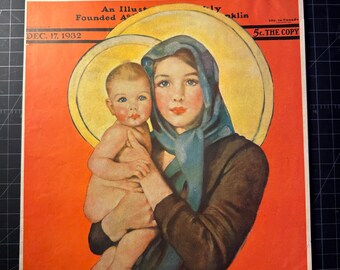 レア - サタデー イブニング ポスト - オリジナル表紙 - 1948 年 12 月